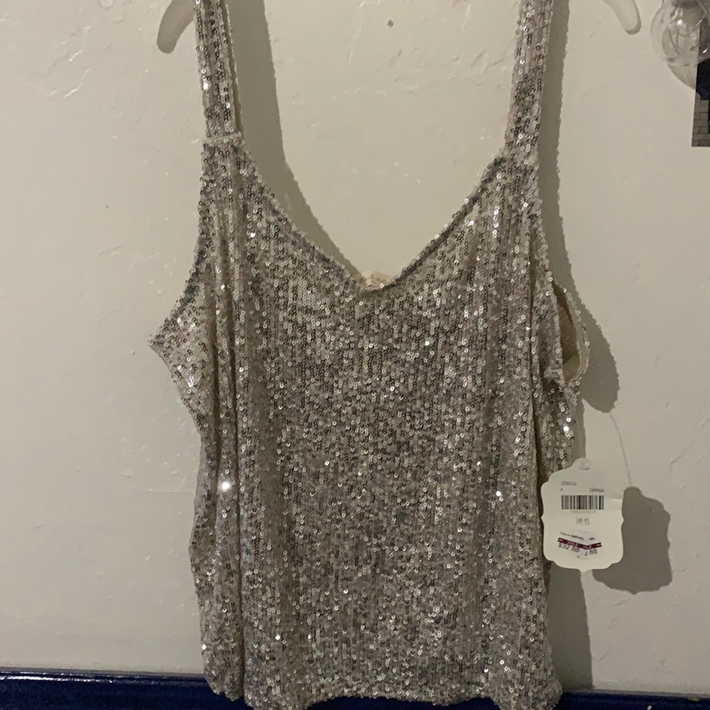 Sparkly gold top